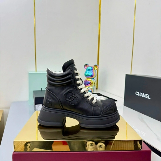 Chanel 2025 SS Short Boots Essential Fall Winter Heavy Duty Style - LY00400