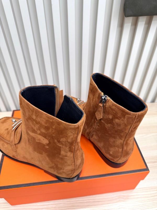 Hermes Kelly Buckle Ankle Boots - LY00390