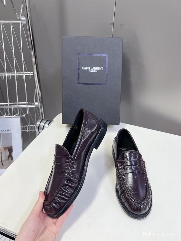 Saint Laurent 2025/SS Classic Loafer Shoes - KFY00350