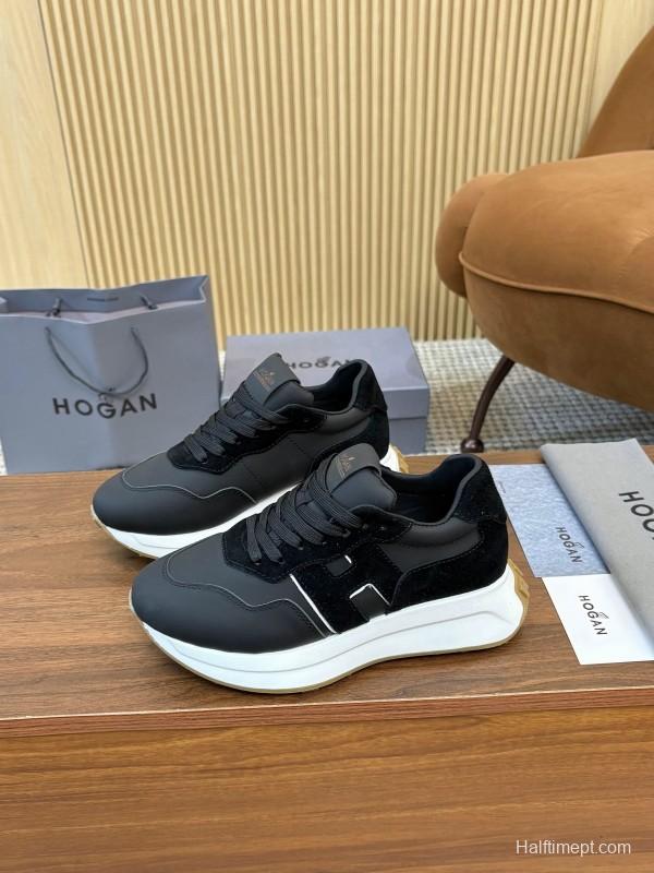 Hogan H-STRIPES Series Couple Thick Sole Dad Shoes Airship Sneakers - AS00350