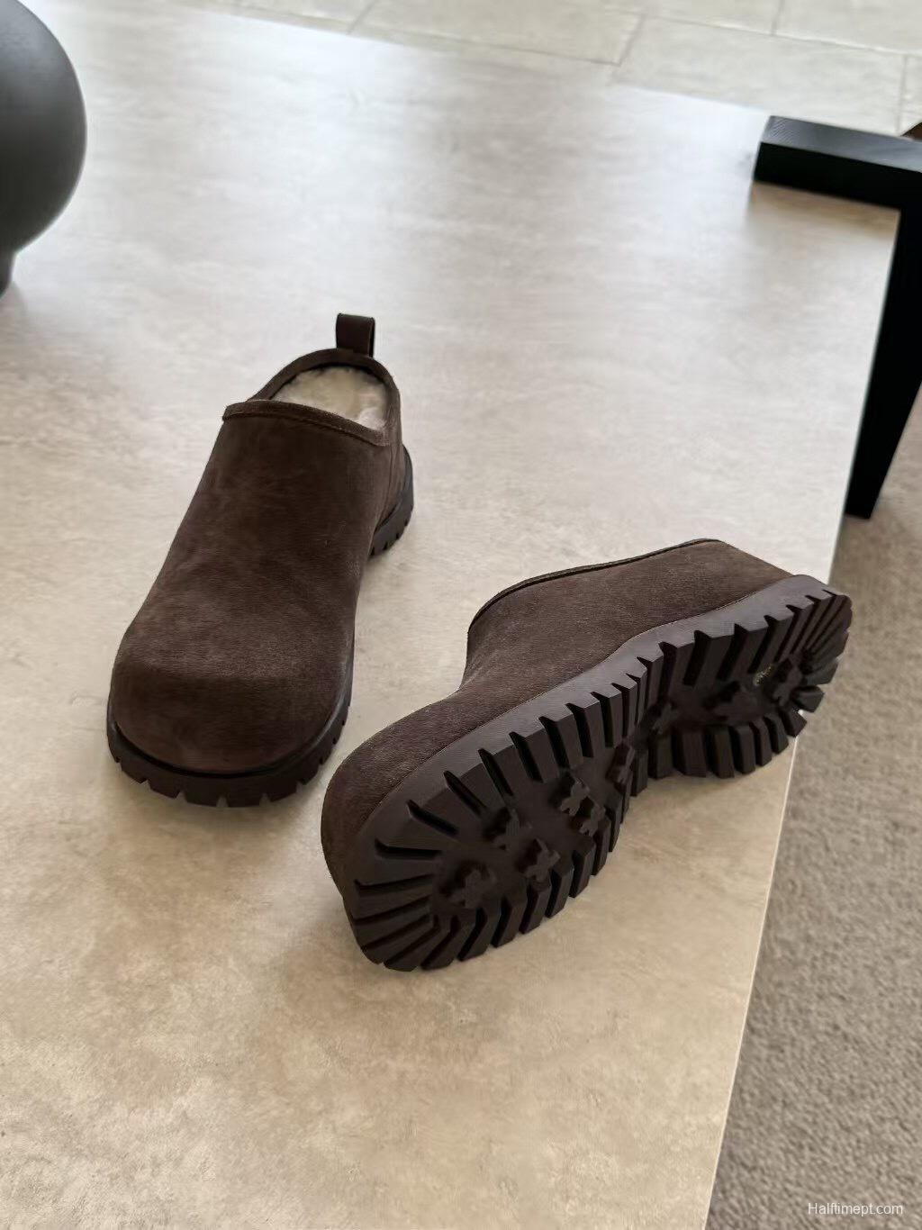 Ugg 2025/SS Potato Wool Slippers with Inner Height Increase - KFY00240