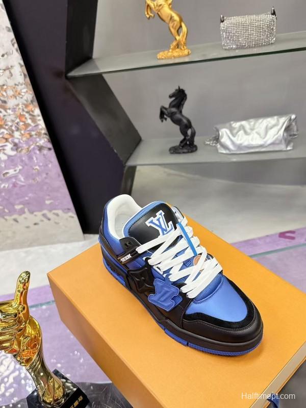 Louis Vuitton Trainer Series Couple Casual Sneakers Skate Shoes - AS00400