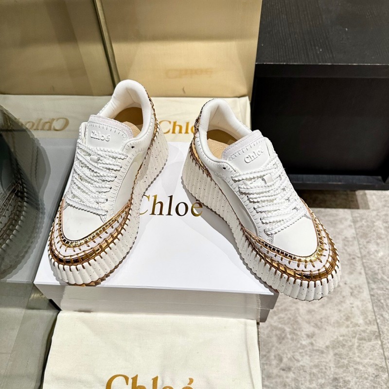 Chloe 2025/SS Stitched Mark Line Casual Shoes - LY00350