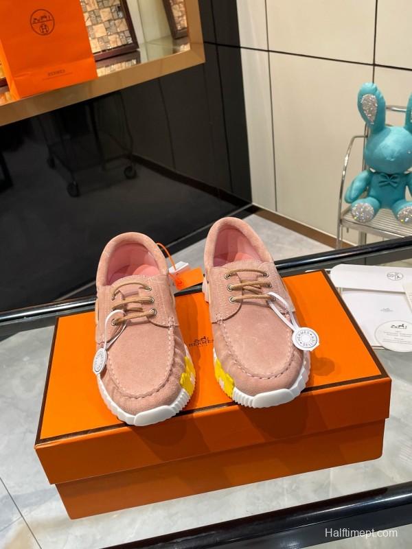 Hermès Classic Casual Sports Shoes with Exaggerated H Logo and Heightening Design - LY00300