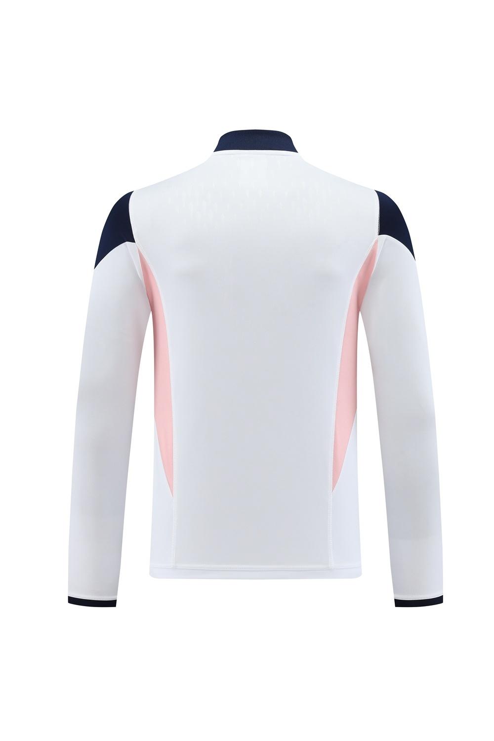 23/24 Ajax White S-2XL Half Zipper Jacket+Long Pants