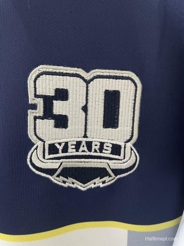 25/26 North Queensland Cowboys White and Navy with Grey Stripes Jersey