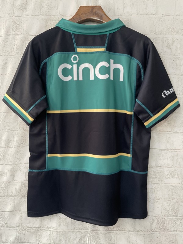 25/26 Northampton Saints Green with Black and Gold Hooped Jersey
