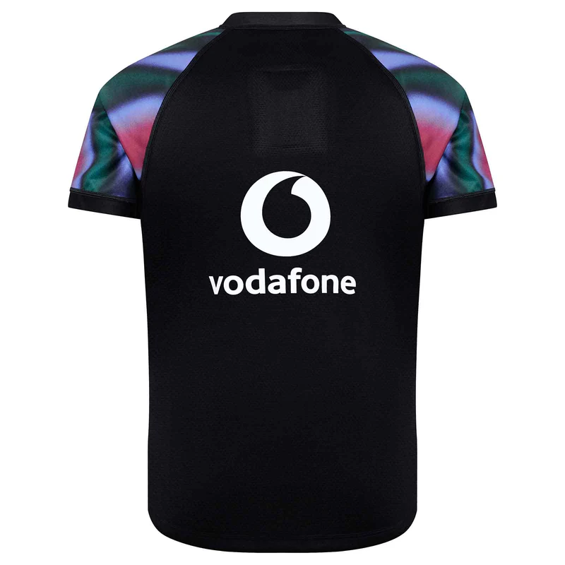 2025 Ireland Rugby Dark Green with Aurora Borealis Gradient Pattern Jersey