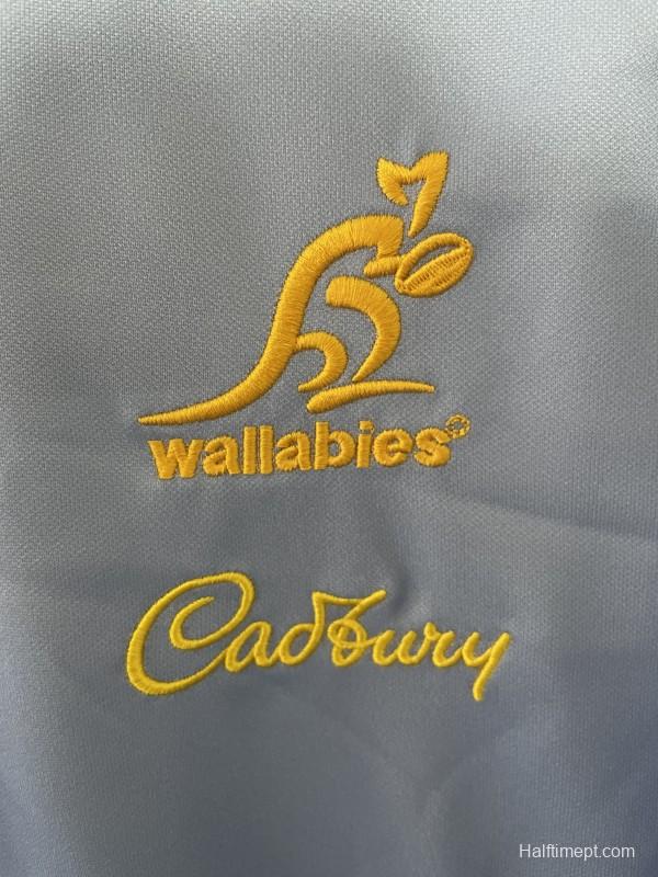 2026 Australia Wallabies Light Blue with Indigenous Art Design Jersey