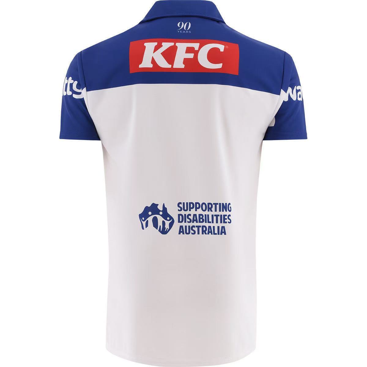 25/26 Canterbury-Bankstown Bulldogs White with Blue V-Pattern Jersey