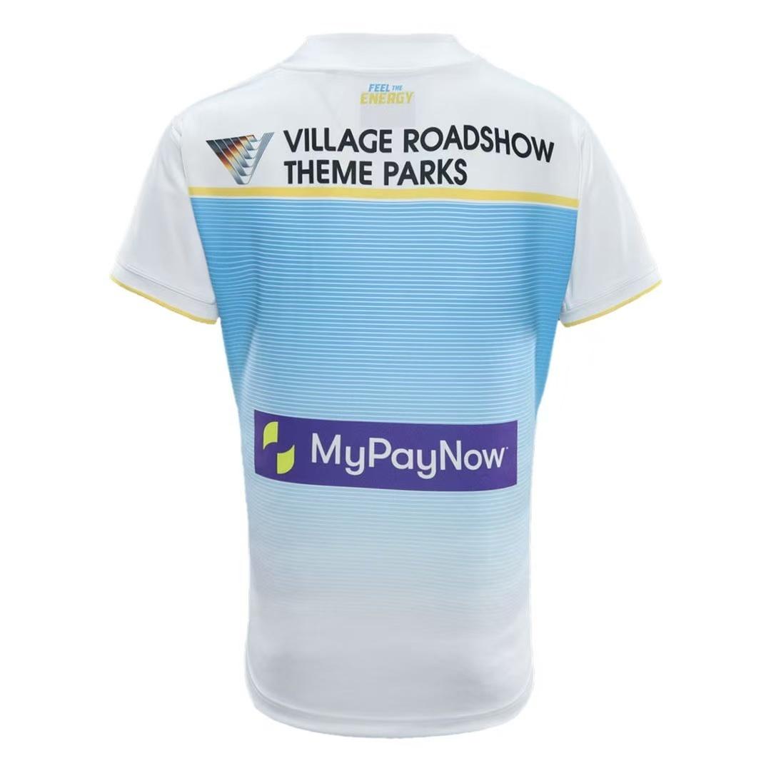 2026 Gold Coast Titans White with Sky Blue Gradient Away Jersey