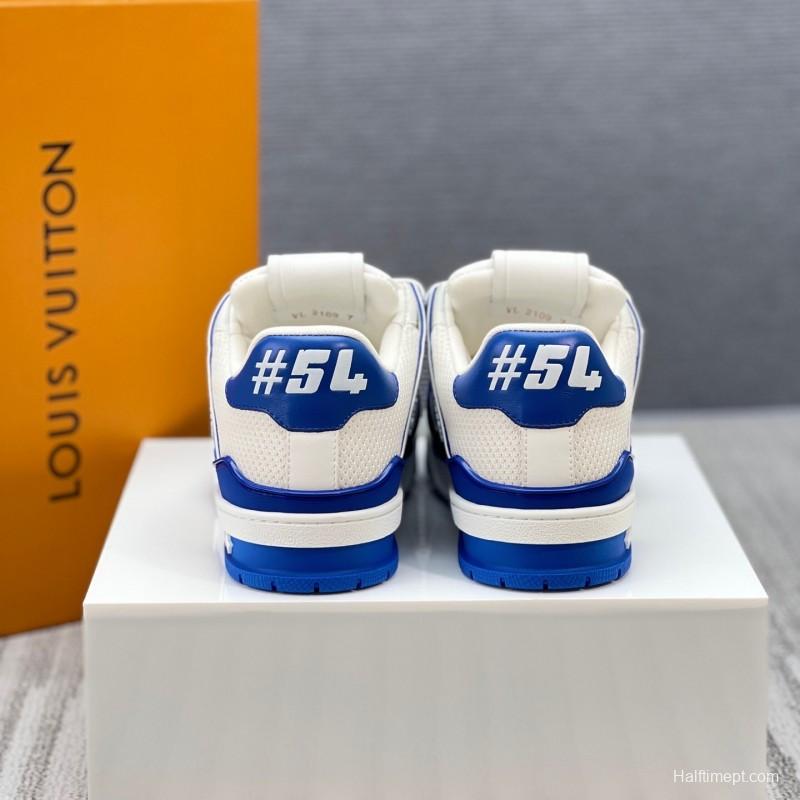 Louis Vuitton Trainer Sneaker Low 2025 SS New Colorway Unisex Casual Sports Basketball Shoes - LY00400