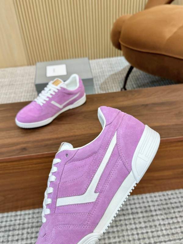 TOM FORD 2025 SS Casual Sneakers with Classic Color Blocking and Imported Leather Insole - AS00350