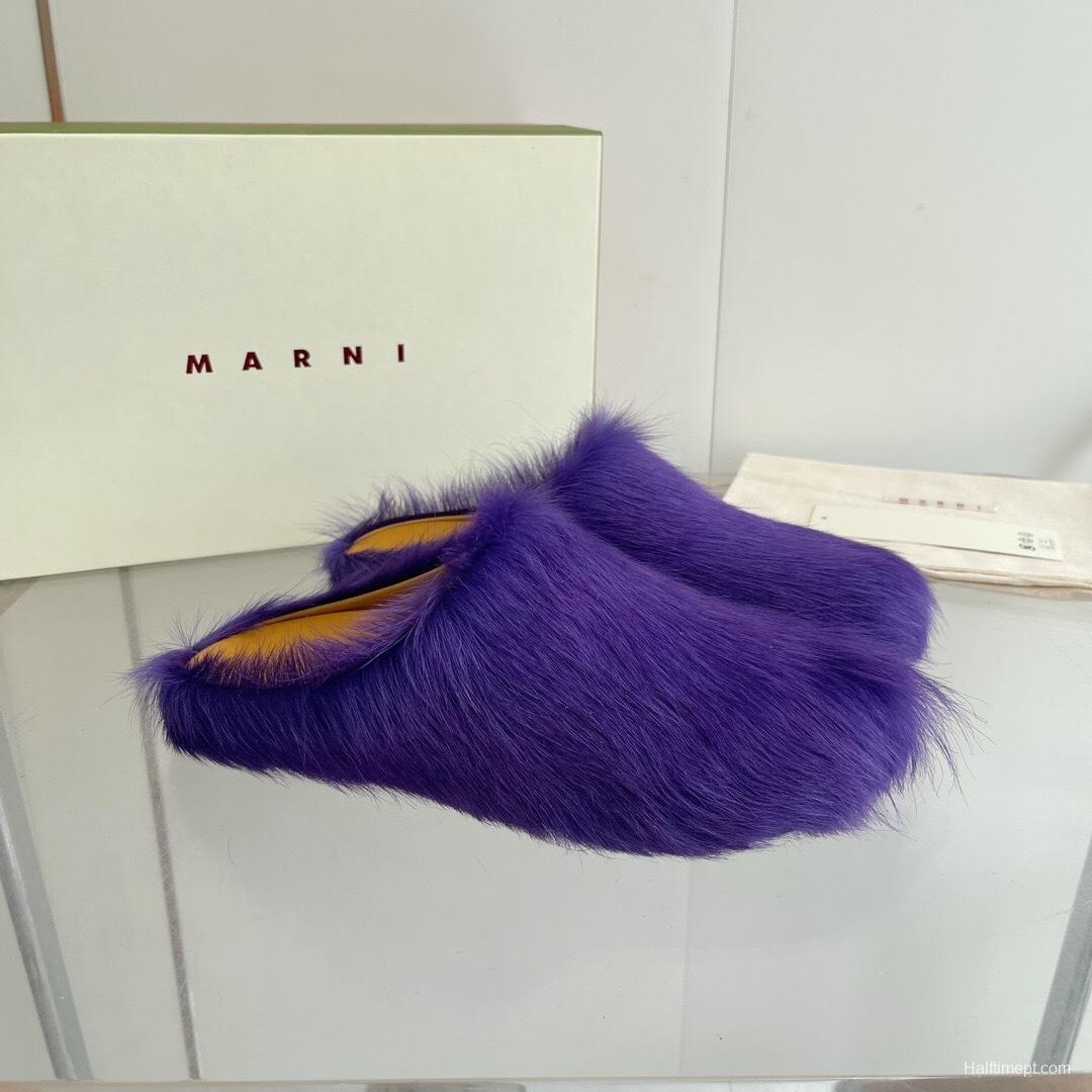 Marni 2025/SS Pony Hair Loafer Shoes - LY00
