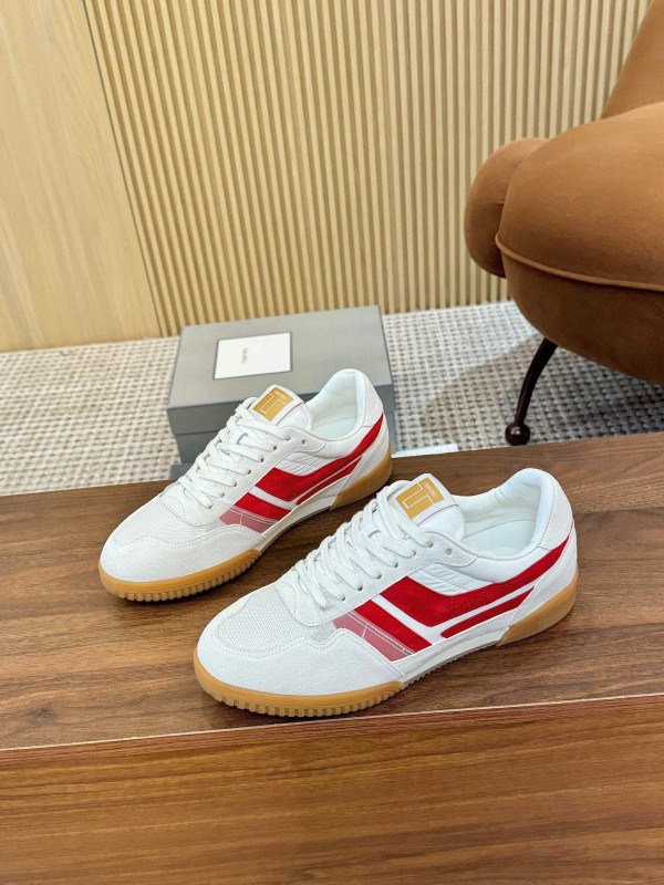 TOM FORD 2025 SS Casual Shoes with Classic Color Blocking and Imported Leather Insole - AS00350