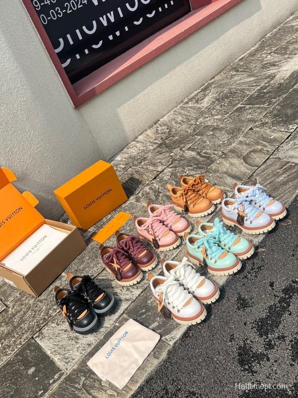 Louis Vuitton REMIX Lace-Up Derby Hiking Shoes - LY00340