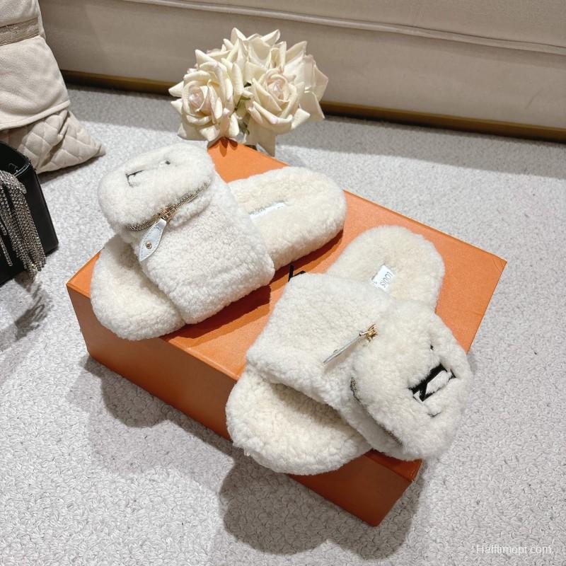 L牌 Wool Lazy Slippers - LY00260