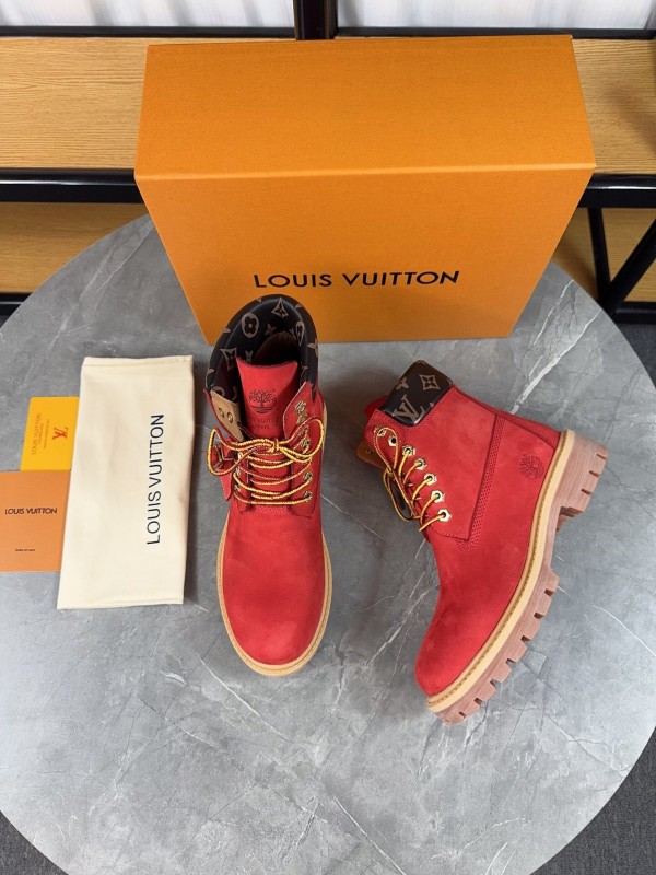 Timberland x LV Monogram Ankle Boots Waterproof Suede - LY00380