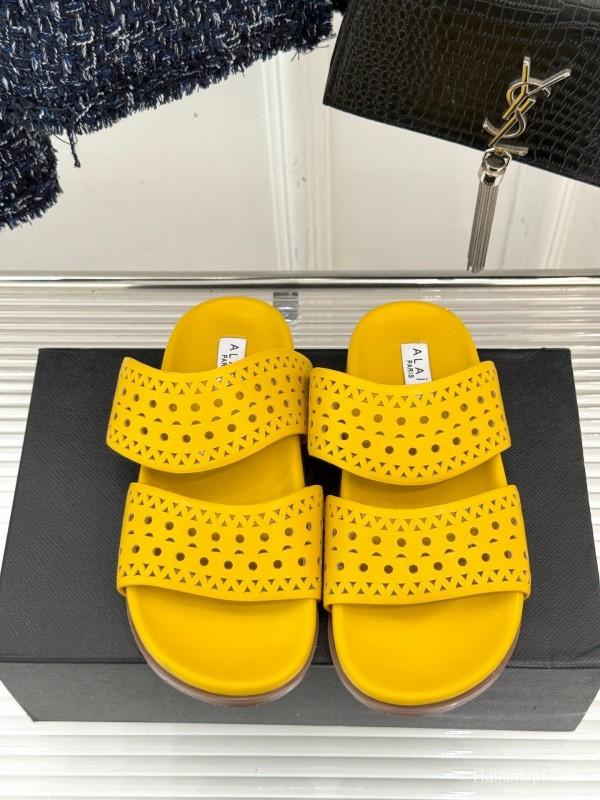 Alaia 2025 SS Hollow-Out Casual Sandals - KFY00260
