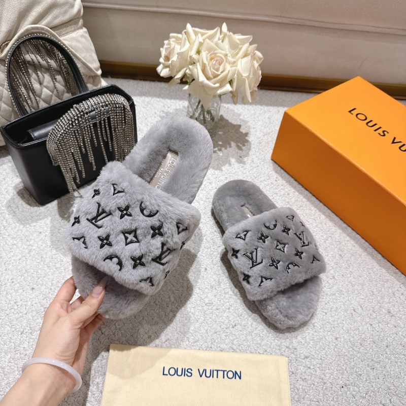 Lv 2025 SS Wool Lazy Slippers - LY00240