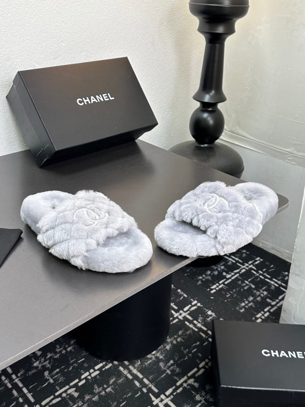 Chanel 2025 Spring/Summer Luxury Wool Slippers - LY00250
