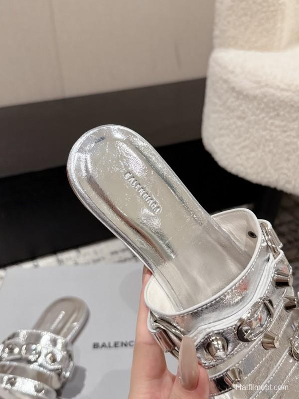 Balenciaga Cagole Metal Studs Sandals Series - KFY00260