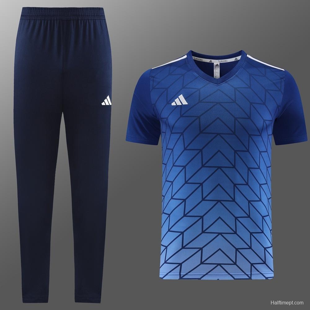 2025 Adidas Royal Blue Full Zipper Jacket+Long Pants