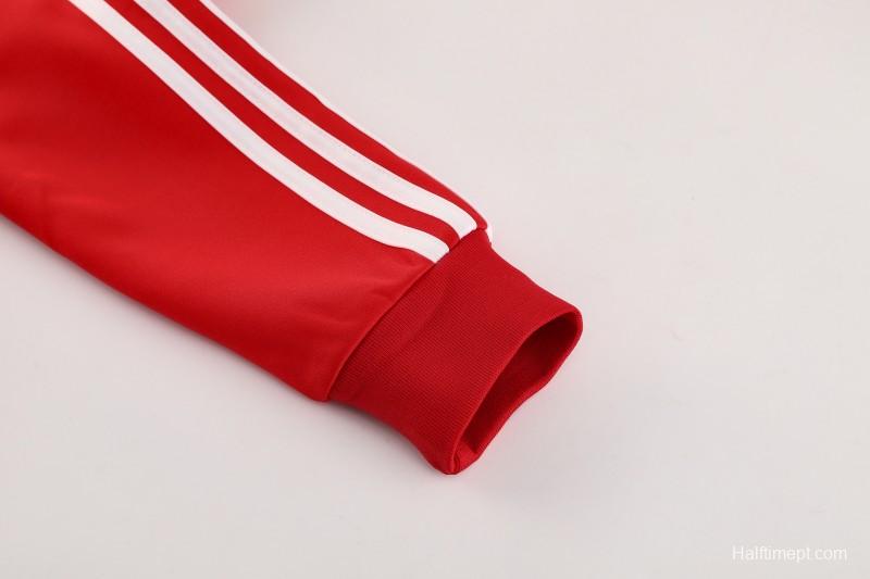 25/26 Bayern Munich Red Full Zipper Jacket+Long Pants