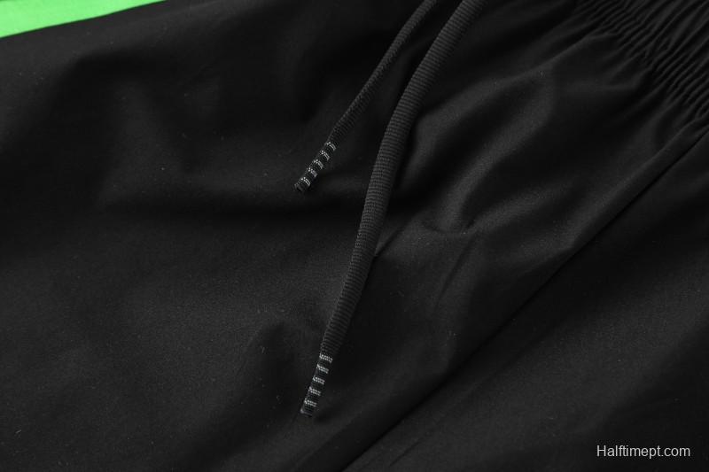 25/26 Real Betis White Black Green  Full zipper Jacket Tracksuit+ long pants