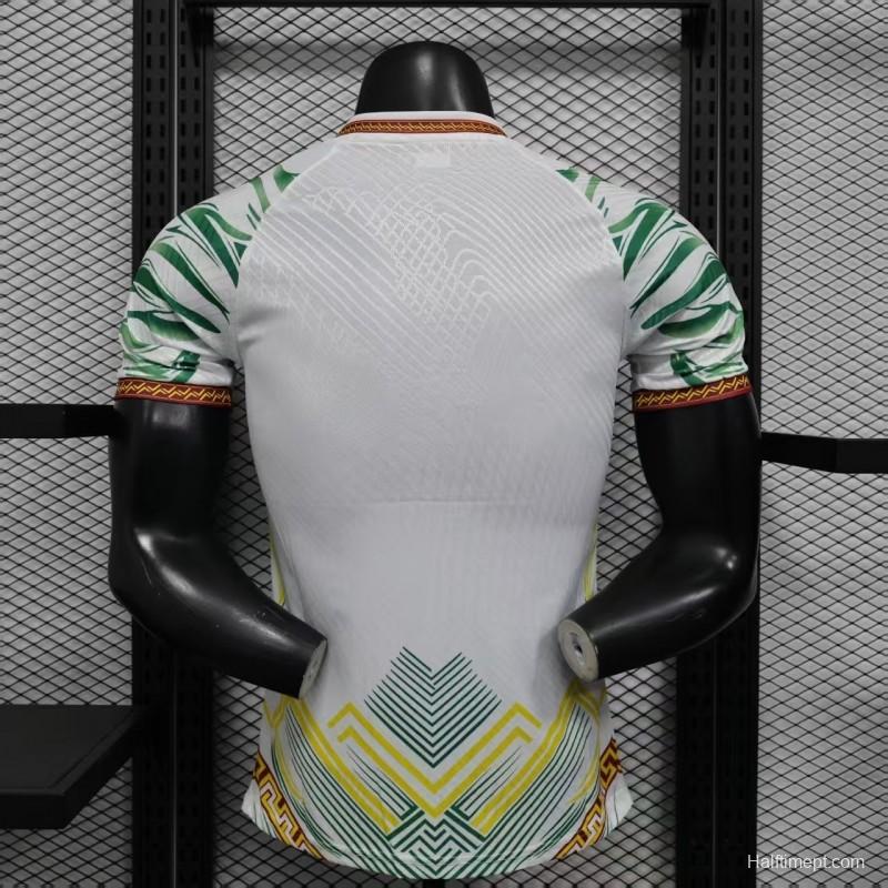 Player Version 2026 Mali Away White with Eagle Pattern Jersey