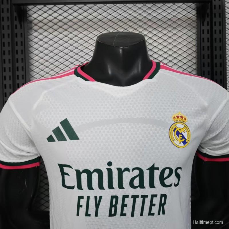 26/27 Player Version Real Madrid Home White Pink Black Jersey