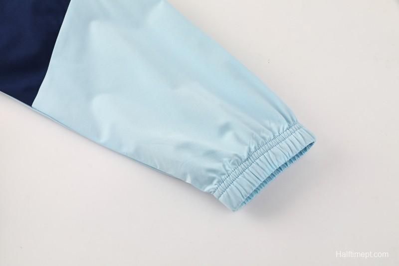 2026 Argentina Navy Blue Full Zipper Jacket + Long Pants