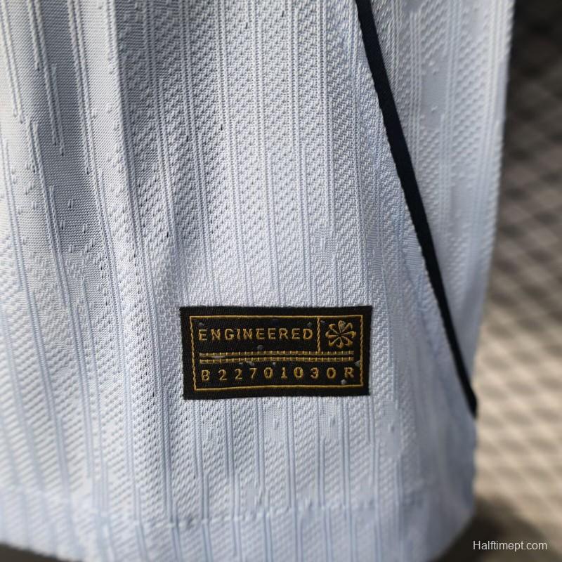 2026 Player Version Uruguay Light Blue with White Collar Long Sleeve Jersey