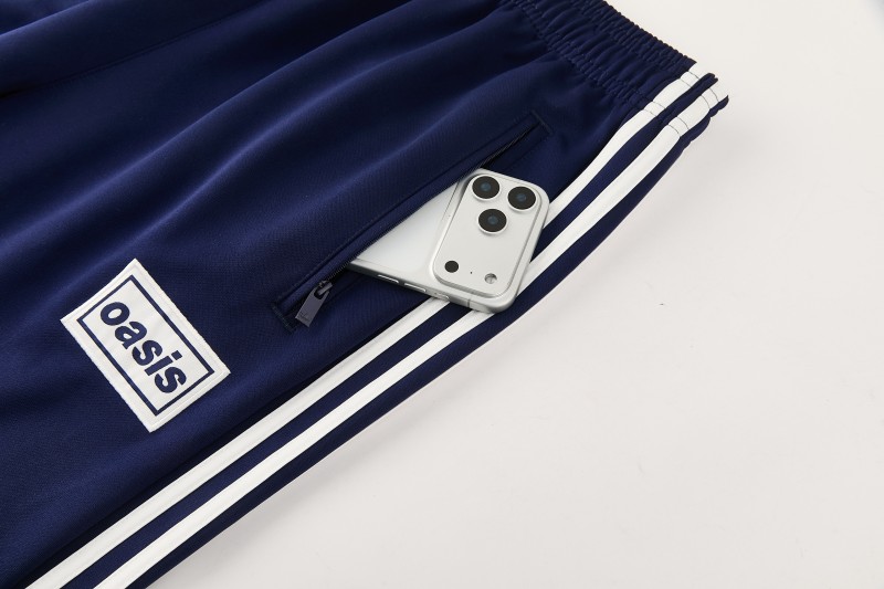 2026 Adidas Navy Blue Full Zipper Jacket + Long Pants