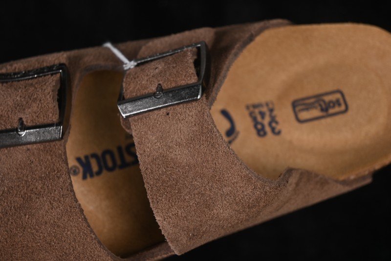 Birkenstock Sheepskin-Lined Suede Sandals with Cushioned Soft Cork Midsole - 1009527