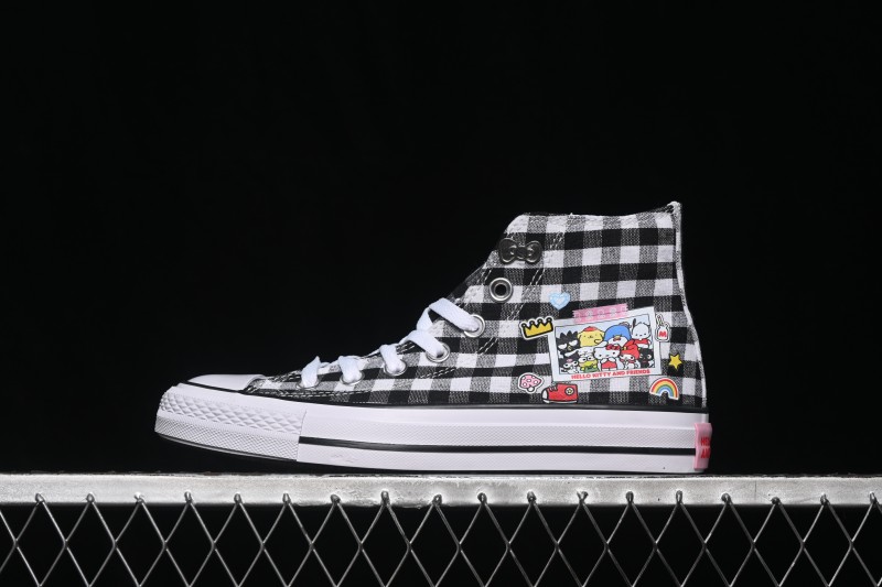 Converse × Hello Kitty and Friends Picnic Chuck Taylor All Star Hi High-Top Casual Skate Shoes - A17697C