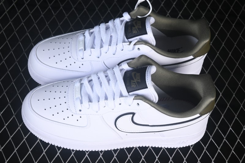 Nike Air Force 1 '07 Low Classic Casual Skateboarding Shoes with Full-Length Air Cushion - IO4226-100