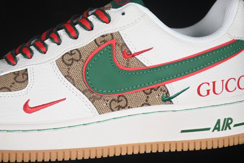 Nike Air Force 1 '07 Low x Collaboration Retro Basketball Sneakers with Full-Length Air Cushion - NH0601-600