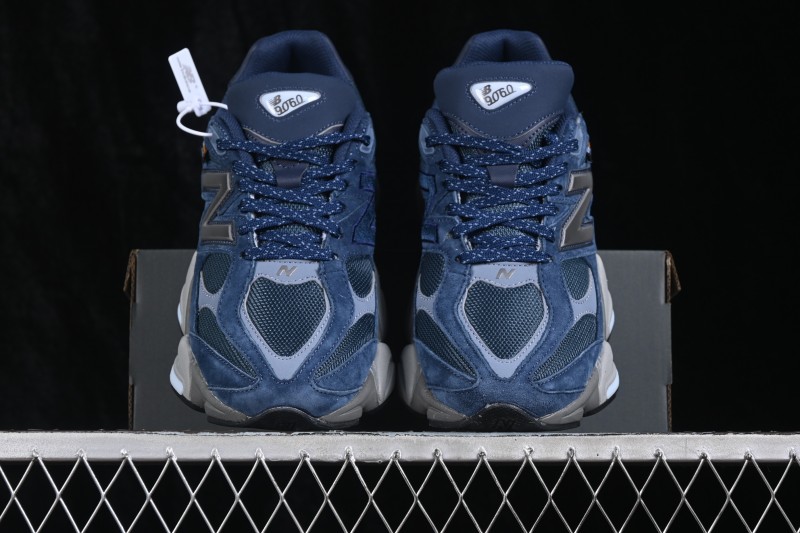 New Balance 9060 Retro Running Shoes with ABZORB Cushioning and Suede Overlays - U906023D