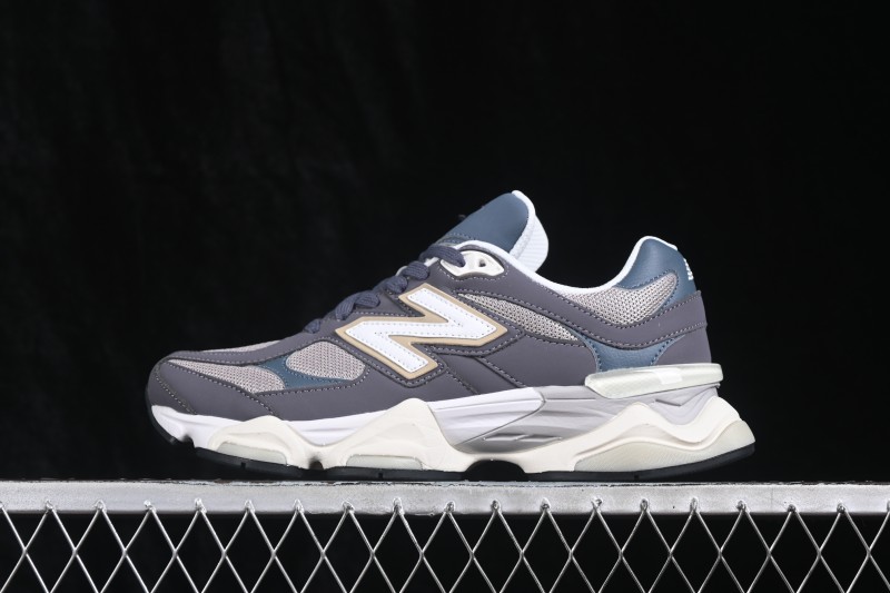 New Balance 9060 Retro Running Shoes with ABZORB Cushioning and Suede Overlays - U9060528