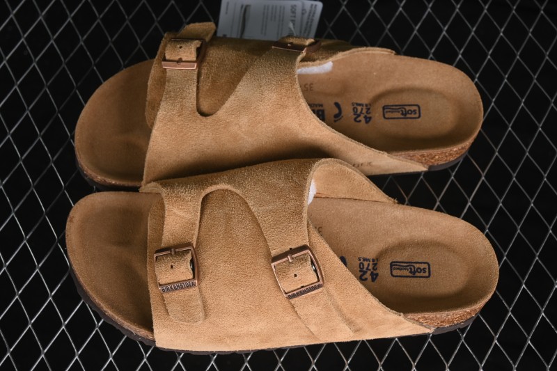 Birkenstock Classic Sheepskin-Lined Slide Sandals with Soft Footbed - 1009532