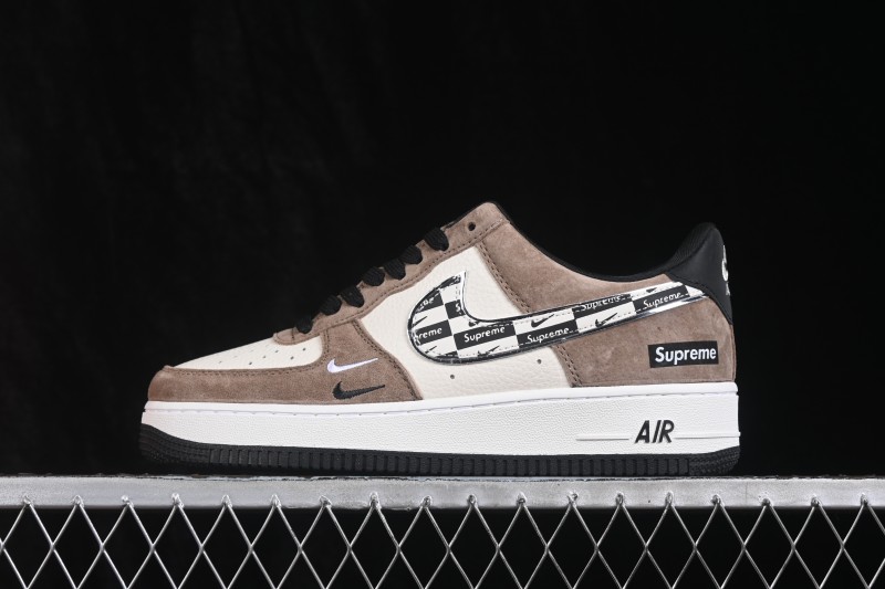 Nike Air Force 1 '07 Low Collaboration Skateboarding Shoes with Full-Length Air Cushion - WY0655-101