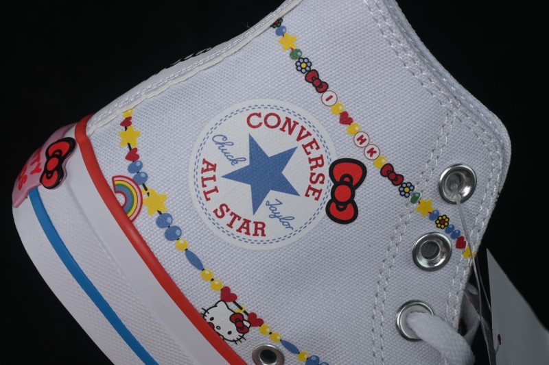 Converse ×Hello Kitty and Friends Picnic Chuck Taylor All Star Hi High-Top Casual Skate Shoes - A17699C