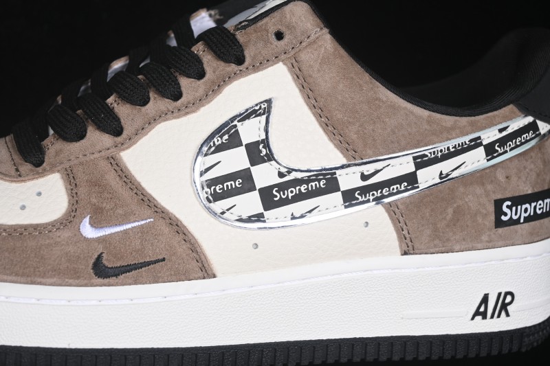 Nike Air Force 1 '07 Low Collaboration Skateboarding Shoes with Full-Length Air Cushion - WY0655-101