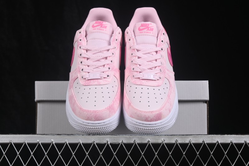 Nike Air Force 1 '07 Low Snake Print Pink Casual Sneakers - IR1974-663