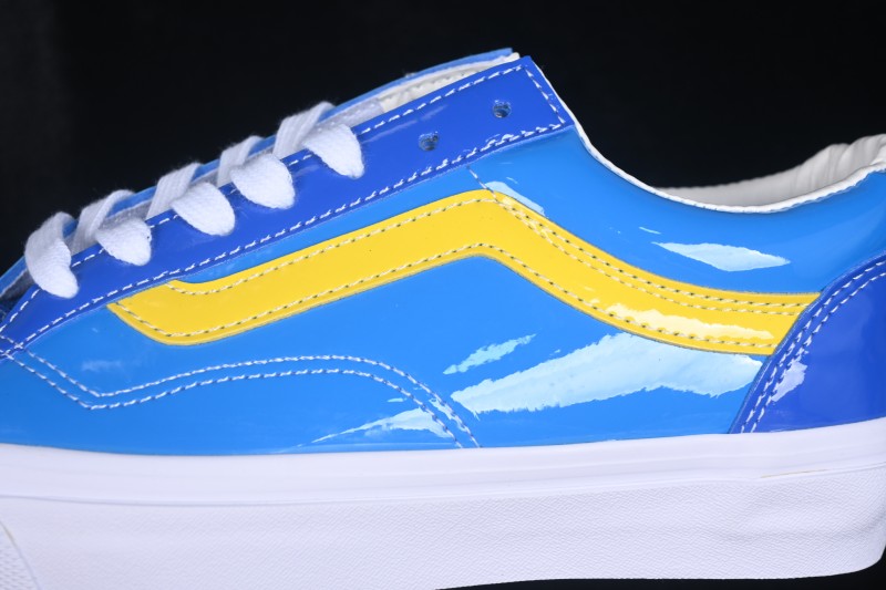 Vans Old Skool Low-Top Skateboarding Shoes with Patent Leather Finish - VN000E8VCCZ