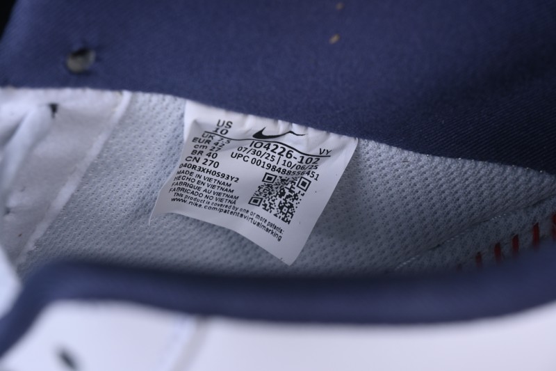 Nike Air Force 1 '07 Low Court Lifestyle Sneakers with Full-Length Air Cushion - IO4226-102