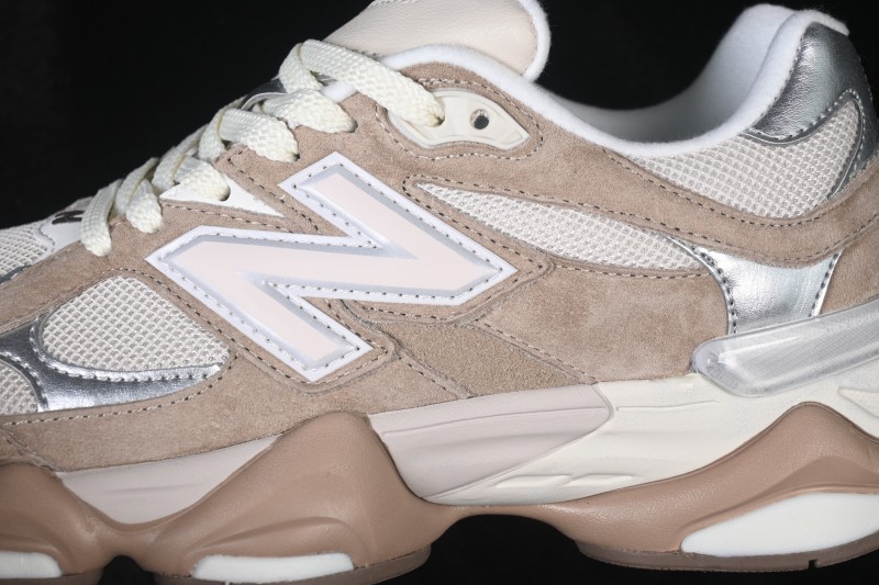 New Balance 9060 Retro Running Shoes with Mesh and Suede Upper - U9060ERM