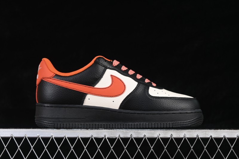 Nike Air Force 1 '07 Low Chinese New Year Limited Edition Black Orange Basketball Sneakers - XD0028-018
