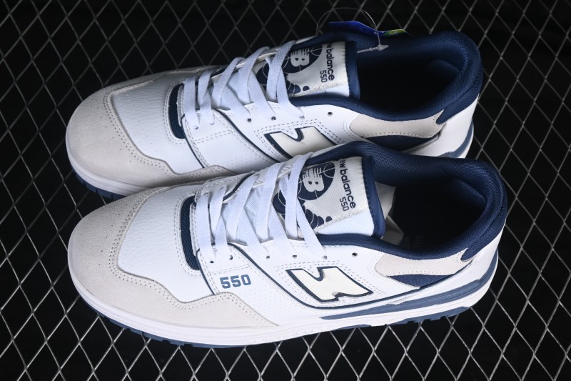 New Balance BB550 Series Leather Neutral Casual Running Shoes - BB550STG